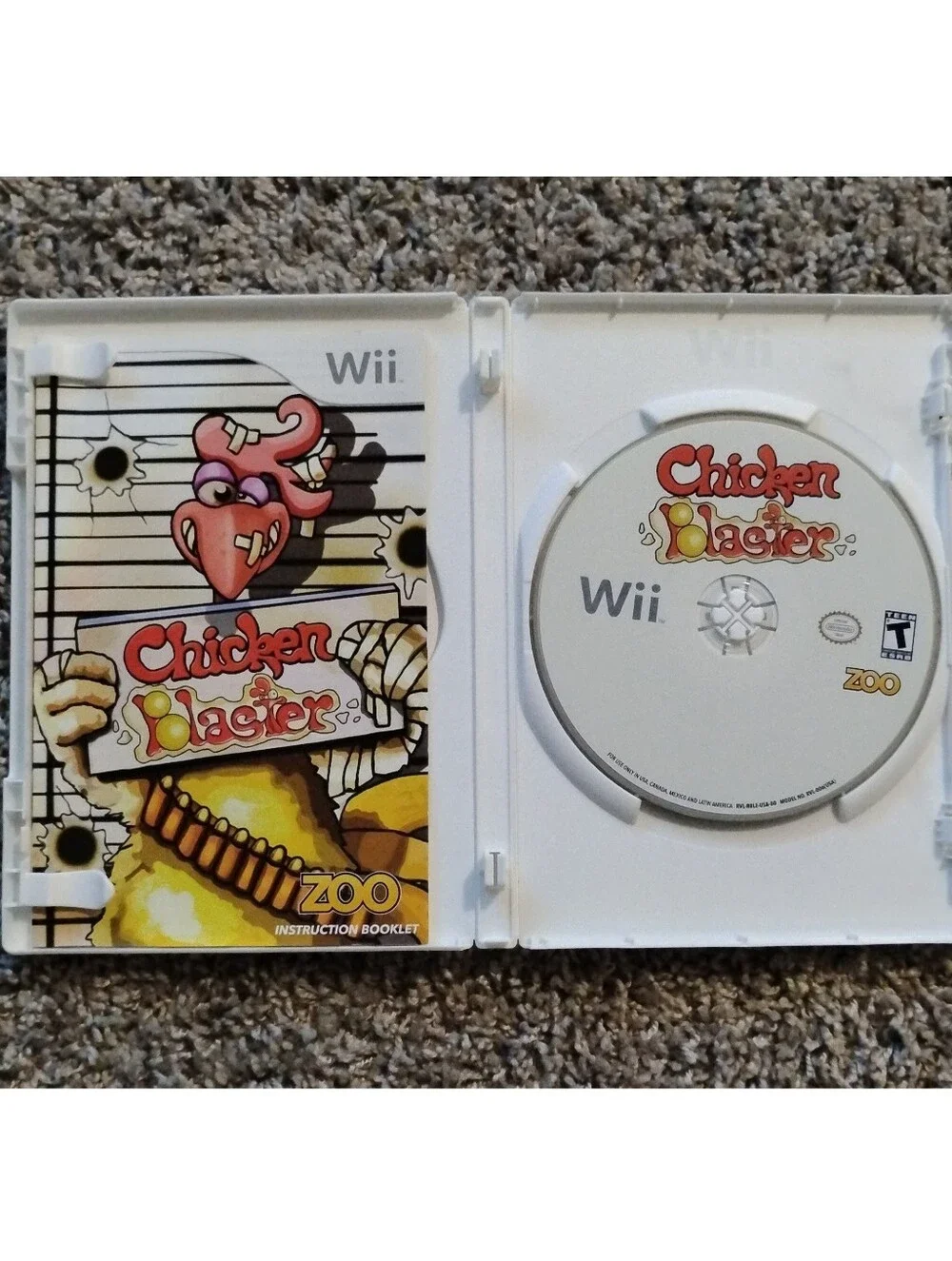 Chicken Blaster (Nintendo Wii) CIB - Complete with Case, Manual & Disc